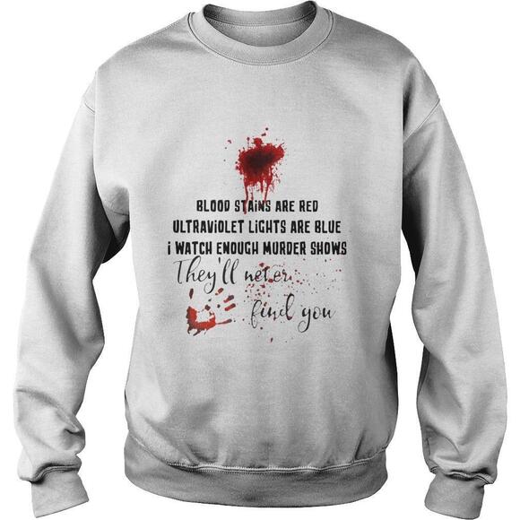 Tops - Blood Stains Are Red Ultraviolet Lights Are Blue I Watch Enough Murder